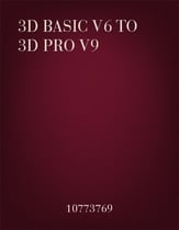 3D Basic to 3D Pro Upgrades Basic Version 6 to Pro Version 11